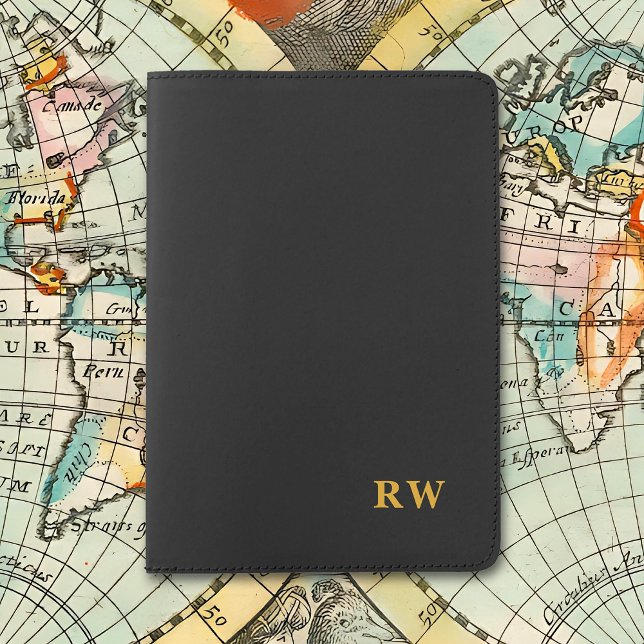 Elegant Custom Initials Or Name Personalized Passport Holder (Creator Uploaded)