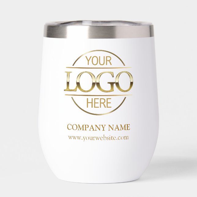 Elegant Custom Logo Business Gift Personalized Thermal Wine Tumbler (Back)