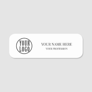Elegant custom Logo Employee magnetic, safety pin Name Tag