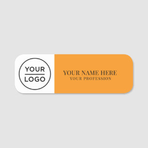 Elegant custom Logo Employee magnetic, safety pin Name Tag
