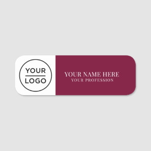 Elegant custom Logo Employee magnetic, safety pin Name Tag