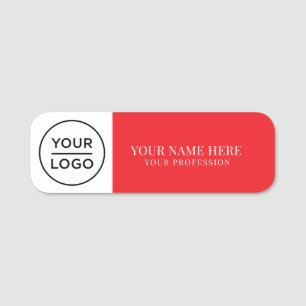 Elegant custom Logo Employee magnetic, safety pin Name Tag