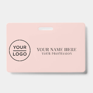 Elegant custom Logo Employee Simple Badge