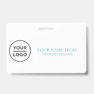 Elegant custom Logo Employee Simple Badge