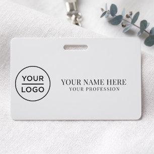 Elegant custom Logo Employee Simple Badge