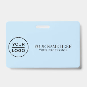 Elegant custom Logo Employee Simple Badge