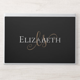 Elegant Custom Minimalist Personalized Name HP Laptop Skin