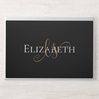 Elegant Custom Minimalist Personalized Name HP Laptop Skin