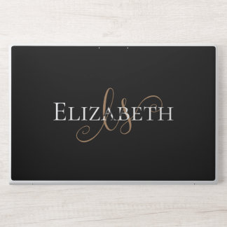 Elegant Custom Minimalist Personalized Name HP Laptop Skin