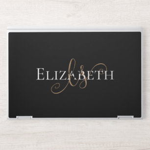 Elegant Custom Minimalist Personalized Name HP Laptop Skin