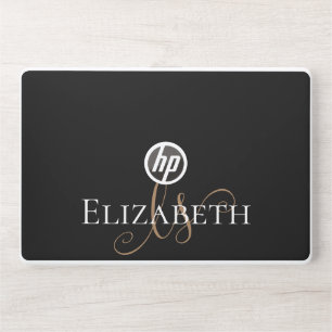 Elegant Custom Minimalist Personalized Name HP Laptop Skin