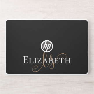 Elegant Custom Minimalist Personalized Name HP Laptop Skin