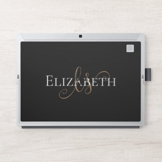 Elegant Custom Minimalist Personalized Name HP Laptop Skin