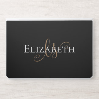 Elegant Custom Minimalist Personalized Name HP Laptop Skin