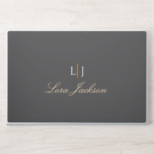 Elegant Custom Minimalist Personalized Name HP Laptop Skin