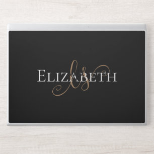 Elegant Custom Minimalist Personalized Name HP Laptop Skin