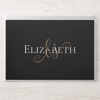 Elegant Custom Minimalist Personalized Name HP Laptop Skin