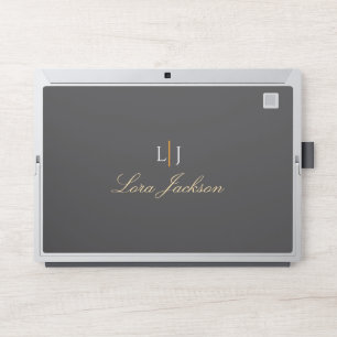 Elegant Custom Minimalist Personalized Name HP Laptop Skin