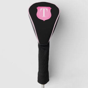Elegant custom monogram ladies golf driver sock head cover