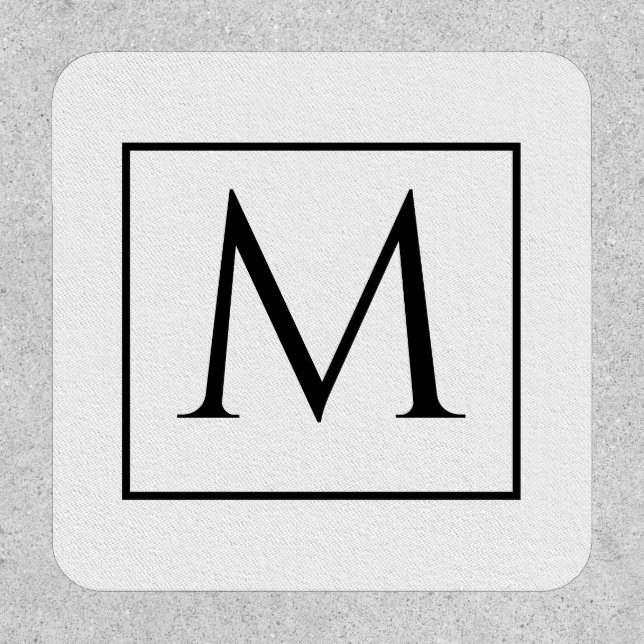 Elegant Custom Monogram Patch for Personal Flair (Front)