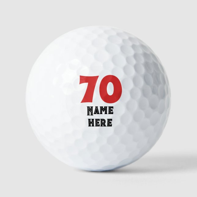 Elegant Custom Name best Granddad  Golf Balls (Front)