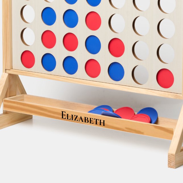 Elegant Custom Name Fast Four Personalized Game (Front Bottom)