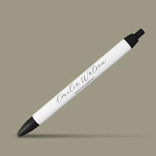 Elegant Custom Name Job Title Branded Promotional Pen