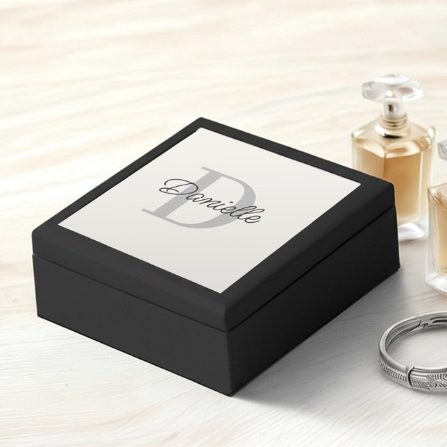 Elegant Custom Name Monogrammed Stylish Script Gift Box (Creator Uploaded)