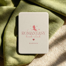 Elegant Custom Name Pink "Romantasy Book Club"
