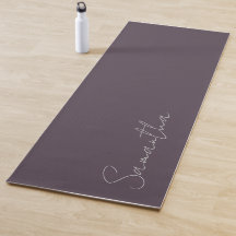 Elegant Custom Name Purple Taupe