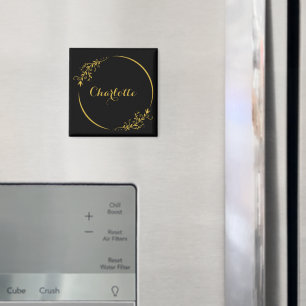 Elegant Custom Name Stylish Frame Magnet