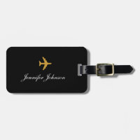 Personalized Name Luggage Tags W Strap | 11 Colors - 15 Designs | Engraved Leather Traveler Gifts for Women, Men, Kids. Custom Monogrammed Luggage