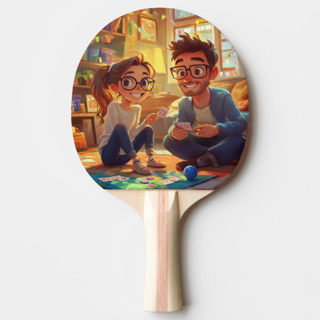 Elegant Custom Photo Add Your Own Photo Ping Pong Paddle (Front)