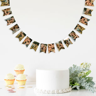 Elegant Custom Photo Bunting Flags