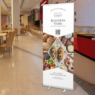 Elegant Custom Photo Collage Promotional Business Retractable Banner