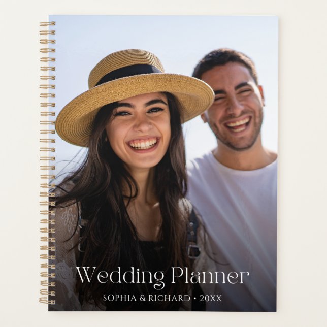 Elegant Custom Photo Wedding  Planner (Front)