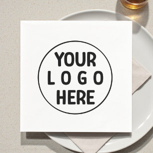Elegant Custom Professional Your Logo Here Napkins