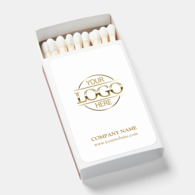 Elegant Custom Promotional Company Business Logo Matchboxes (Front Open)
