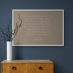 Elegant Custom Quote Poem Calligraphy Wall Art