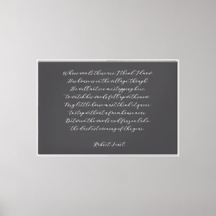 Elegant Custom Quote Poem Calligraphy Wall Art
