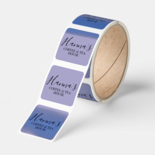 Elegant Custom Small Business Name Lilac Color Square Sticker