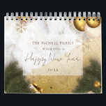 Elegant custom text quote ,Christmas & new year  Calendar<br><div class="desc">Elegant gold, white, rose gold marble glitter new year Calendars, invitations and postcards for Christmas and new year celebrations. gift it to your beloved one ……(1)>>> For further customization, please click the "customize further" link and use our design tool to modify this template. (2)>>> If you prefer Different types of...</div>