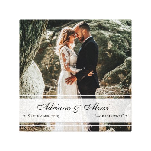 Elegant Custom Wedding Anniversary Photo