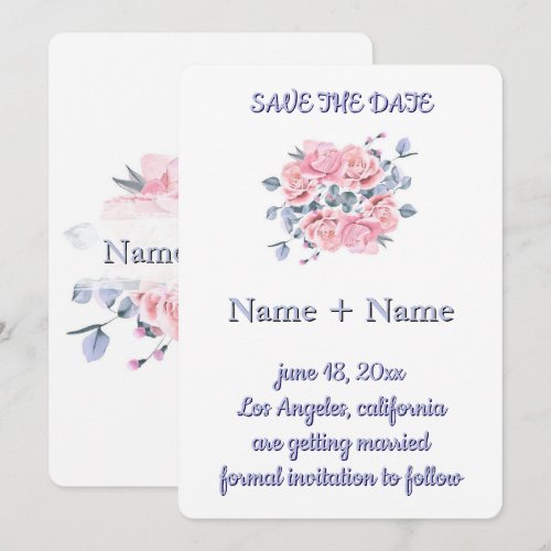 Elegant Custom Wedding Invitation 8