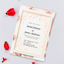 Elegant Custom Wedding Invitation Card