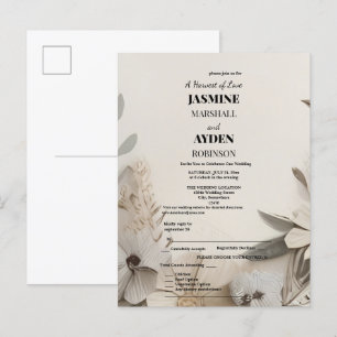 Elegant Custom Wedding Invitations 