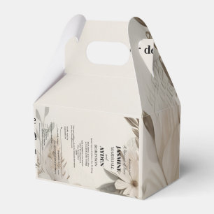 Elegant Custom Wedding Invitations  Favor Boxes