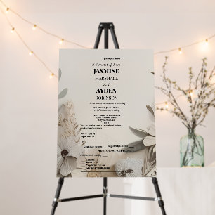 Elegant Custom Wedding Invitations  Foam Board