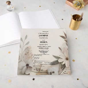Elegant Custom Wedding Invitations Guest Book