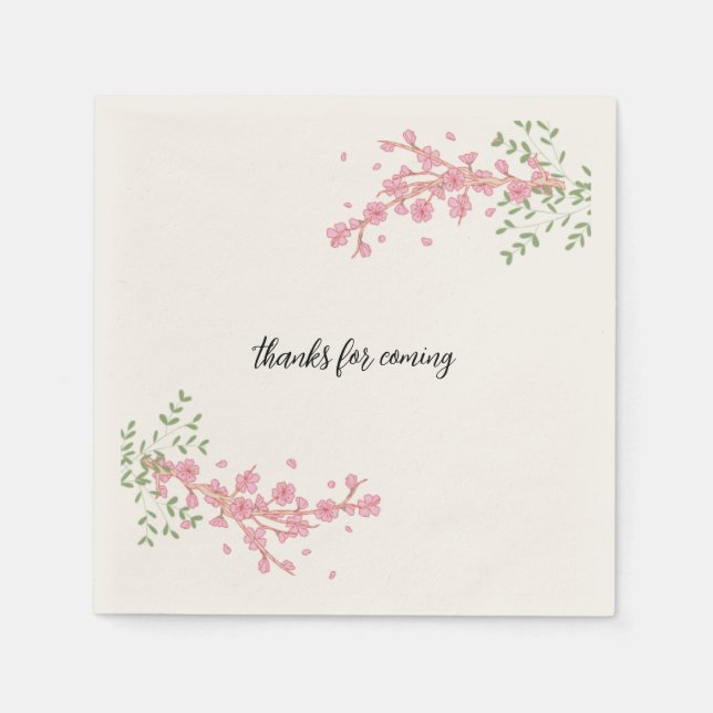Elegant Custom Wedding Napkin (Front)